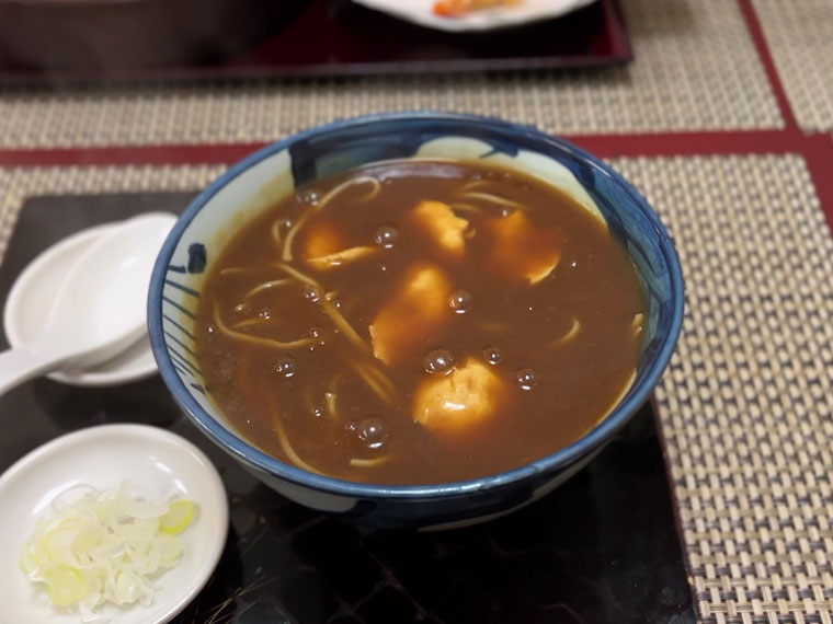 名代手打そば 蔦や　カレー南ばん