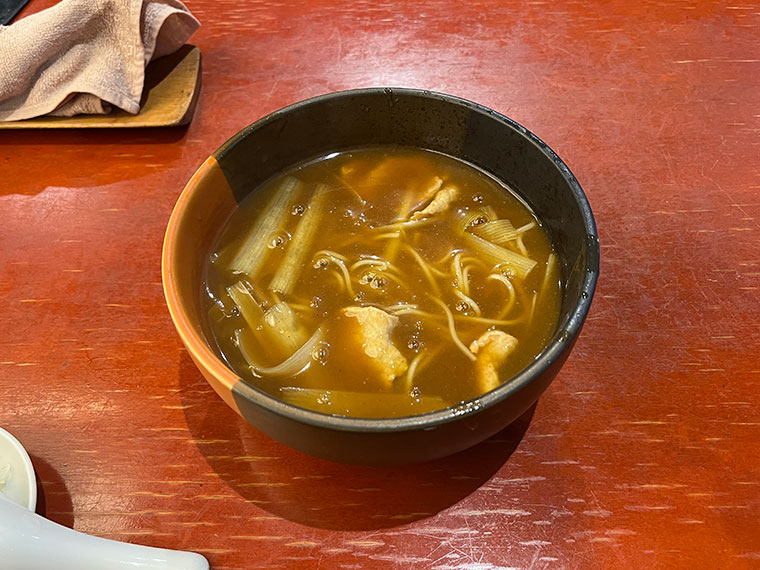 柿の木坂 更科 小岩店　カレー南ばん